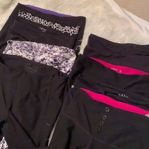 Listing is for 5 pair of workout pants all small